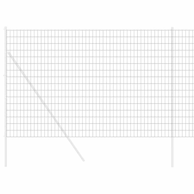 vidaXL Európai Kerítés Szürke 1.5 x 10 m PVC-bevonatú vas