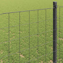 vidaXL Európai Kerítés Szürke 0,4 x 10 m PVC-bevonatú vas