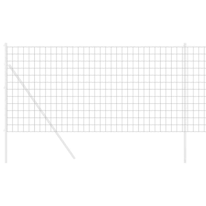 vidaXL Európai Kerítés Szürke 1.2 x 10 m PVC-bevonatú vas