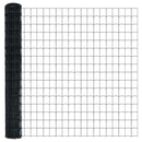 vidaXL Európai Kerítés Szürke 1.6 x 10 m PVC-bevonatú vas