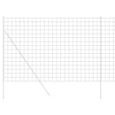 vidaXL Európai Kerítés Szürke 1.6 x 10 m PVC-bevonatú vas