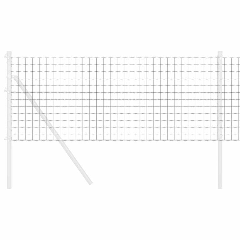 vidaXL Európai Kerítés Szürke 0,4 x 25 m PVC-bevonatú vas