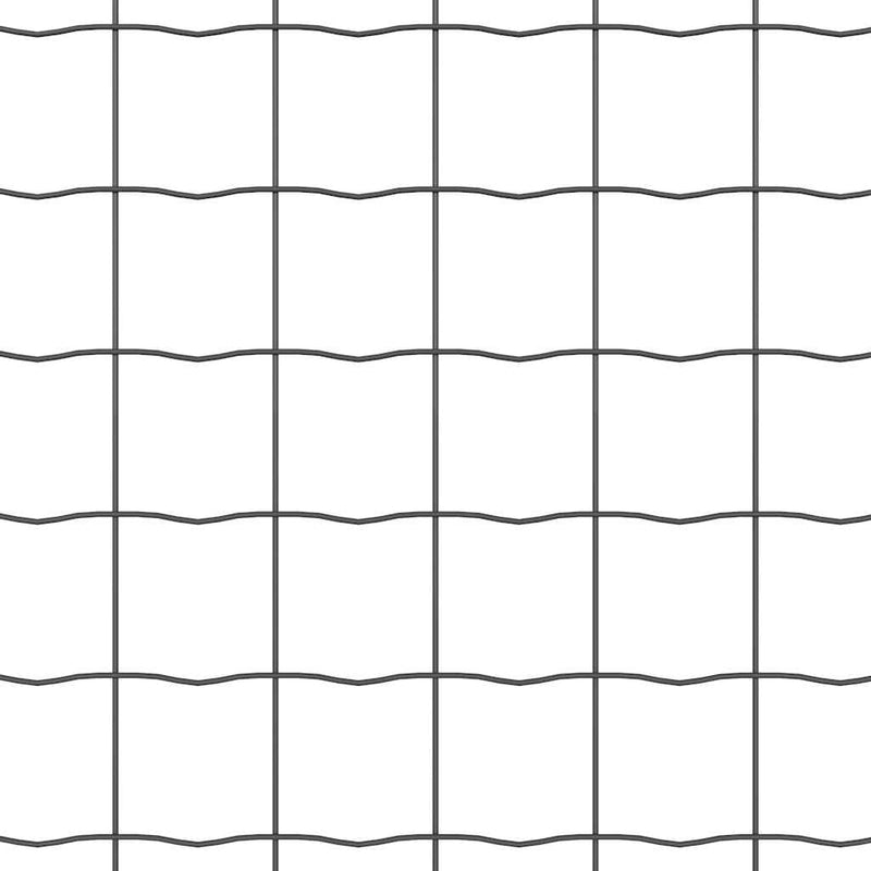 vidaXL Európai Kerítés Szürke 0.8 x 25 m PVC-bevonatú vas
