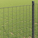 vidaXL Európai Kerítés Szürke 1 x 25 m PVC-bevonatú vas