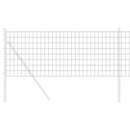 vidaXL Európai Kerítés Szürke 0,6 x 25 m PVC-bevonatú vas