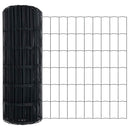vidaXL Európai Kerítés Szürke 0,4 x 25 m PVC-bevonatú vas