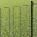 vidaXL Európai Kerítés Szürke 1 x 25 m PVC-bevonatú vas