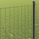 vidaXL Európai Kerítés Szürke 1,2 x 25 m PVC-bevonatú vas