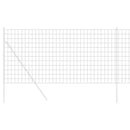 vidaXL Európai Kerítés Szürke 1.2 x 25 m PVC-bevonatú vas