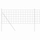 vidaXL Európai Kerítés Szürke 0,4 x 25 m PVC-bevonatú vas
