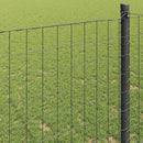vidaXL Európai Kerítés Szürke 0,4 x 50 m PVC-bevonatú vas