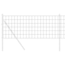 vidaXL Európai Kerítés Szürke 0.4 x 50 m PVC-bevonatú vas