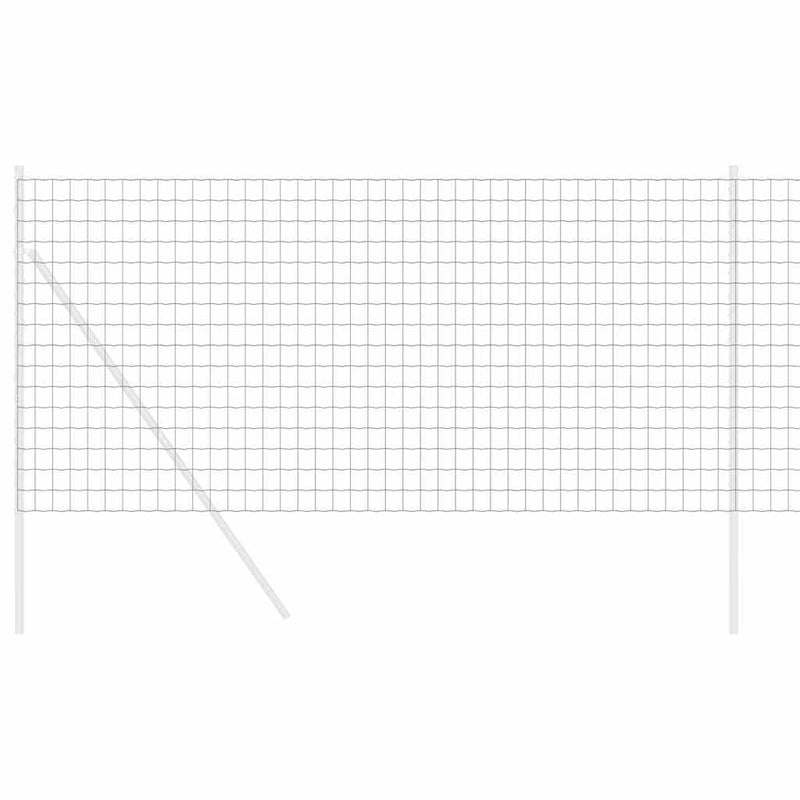 vidaXL Európai Kerítés Szürke 1.4 x 10 m PVC-bevonatú vas