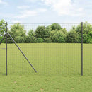 vidaXL Európai Kerítés Fekete 1,6 x 10 m PVC-bevonatú vas