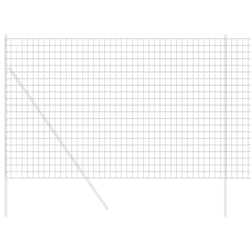 vidaXL Európai Kerítés Fekete 1.6 x 10 m PVC-bevonatú vas