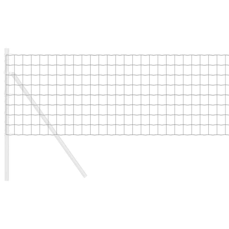 vidaXL Európai Kerítés Szürke 0.6 x 50 m PVC-bevonatú vas