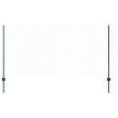 vidaXL Kerítésoszlop 44 pcs Zöld 160 cm Acél