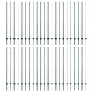 vidaXL Kerítésoszlop 44 pcs Zöld 200 cm Acél