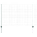 vidaXL Kerítésoszlop 44 pcs Zöld 200 cm Acél