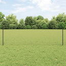 vidaXL Kerítésoszlop 44 pcs Szürke 100 cm Acél