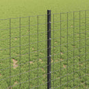 vidaXL Kerítésoszlop 22 pcs Szürke 140 cm Acél