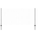 vidaXL Beágyazott kerítésoszlop 22 db Szürke 160 cm Porszórt acél
