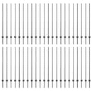 vidaXL Beágyazott kerítésoszlop 44 pcs Szürke 180 cm Porszórt acél