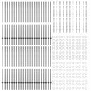 vidaXL Beágyazott kerítésoszlop 44 pcs Szürke 180 cm Porszórt acél