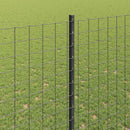 vidaXL Kerítésoszlop 22 pcs Szürke 200 cm Acél