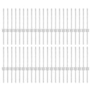 vidaXL Beágyazott kerítésoszlop 44 pcs Ezüst 80 cm Porszórt acél