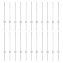 vidaXL Beágyazott kerítésoszlop 22 pcs Ezüst 100 cm Porszórt acél