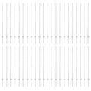vidaXL Kerítésoszlop 44 pcs Ezüst 180 cm Acél