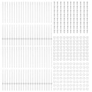 vidaXL Kerítésoszlop 44 pcs Ezüst 180 cm Acél