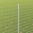 vidaXL Kerítésoszlop 22 pcs Ezüst 200 cm Acél