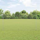 vidaXL Kerítésoszlop 22 pcs Ezüst 200 cm Acél