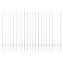 vidaXL Kerítésoszlop 22 pcs Ezüst 200 cm Acél
