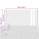 vidaXL Kerítés és Oszlop Zöld 0,8 x 10 m Acél