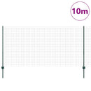 vidaXL Kültéri euro kerítés oszloppal 10 x 1,2 m PVC-bevonatos acél