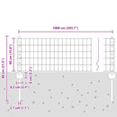 vidaXL Kerítés és Oszlop Zöld 0,4 x 10 m Acél
