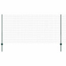 vidaXL Kerítés és Oszlop Zöld 1,2 x 10 m Acél