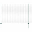 vidaXL Kültéri euro kerítés oszloppal 10 x 1,5 m PVC-bevonatos acél