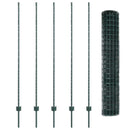 vidaXL Kerítés és Oszlop Zöld 1,6 x 10 m Acél