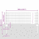 vidaXL Európai kerítés oszloppal 10 x 0,4 m PVC-bevonatos acél Zöld