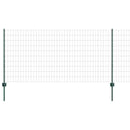 vidaXL Kerítés és Oszlop Zöld 1 x 10 m Acél