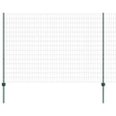 vidaXL Kültéri euro kerítés oszloppal 10 x 1,5 m PVC-bevonatos acél