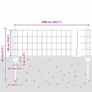 vidaXL Kerítés és Oszlop Zöld 0,4 x 10 m Acél