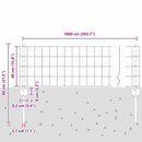 vidaXL Európai kerítés oszloppal 10 x 0,4 m PVC-bevonatos acél Zöld