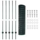 vidaXL Kültéri euro kerítés oszloppal 10 x 1,2 m PVC-bevonatos acél