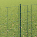 vidaXL Kerítés és Oszlop Zöld 1,5 x 10 m Acél