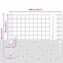 vidaXL Kerítés és Oszlop Zöld 0,6 x 10 m Acél